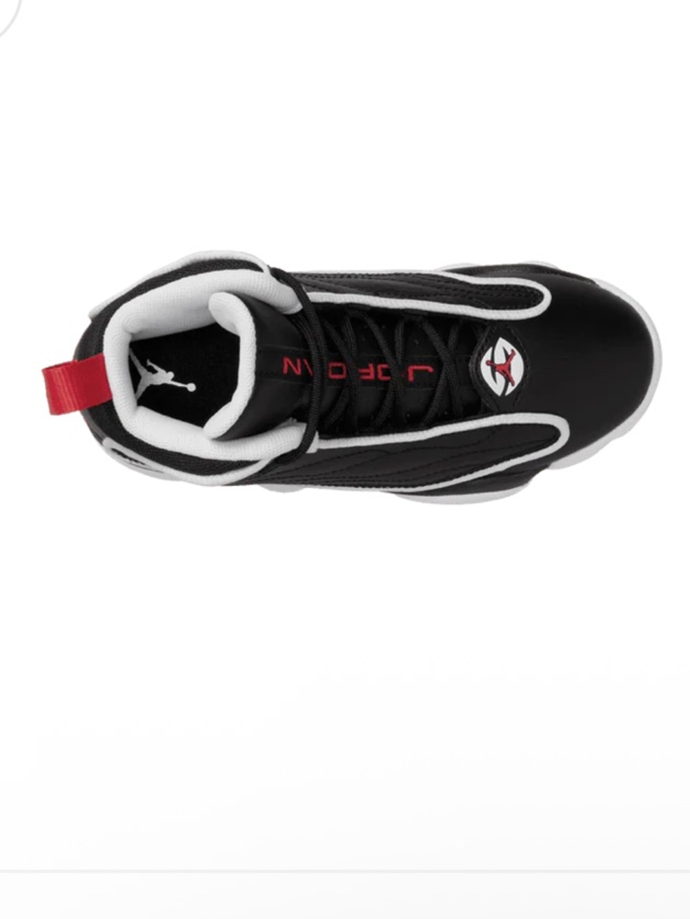 Nike Black White Red Retro Basketball Sneaker - Picture 2 of 3